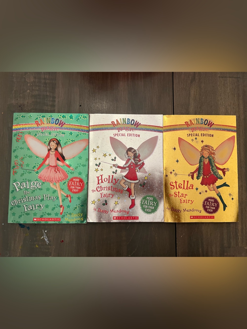 Rainbow Magic Christmas Fairy Books Set of 3 Daisy Meadows Special Edition